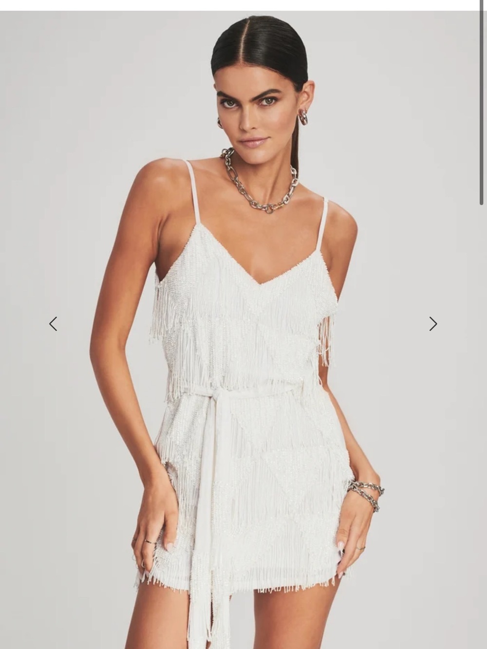 Retrofete Claire sequin fringe dress